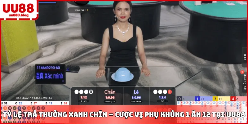 bảng tỷ lệ trả thưởng cược vị xóc đĩa uu88