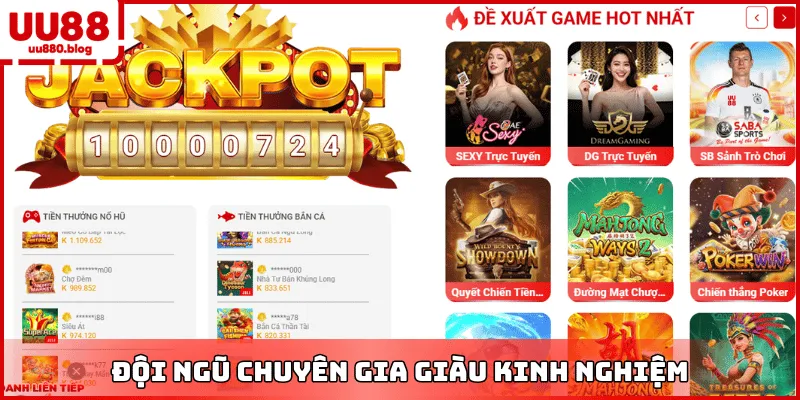 đội ngũ hỗ trợ và chuyên gia uu88